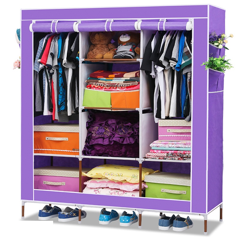 Buy FOLDING WARDROBE STORAGE ALMIRAH A 3 Online 2400 From ShopClues   EIWARDROBE36361693175DEEPPURPLE11401177346 1464022476 