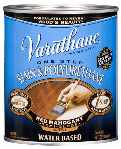 Buy Red Mohagany Wood Stain And Polyurethane Wood Varnish In One Step Water Based Ml