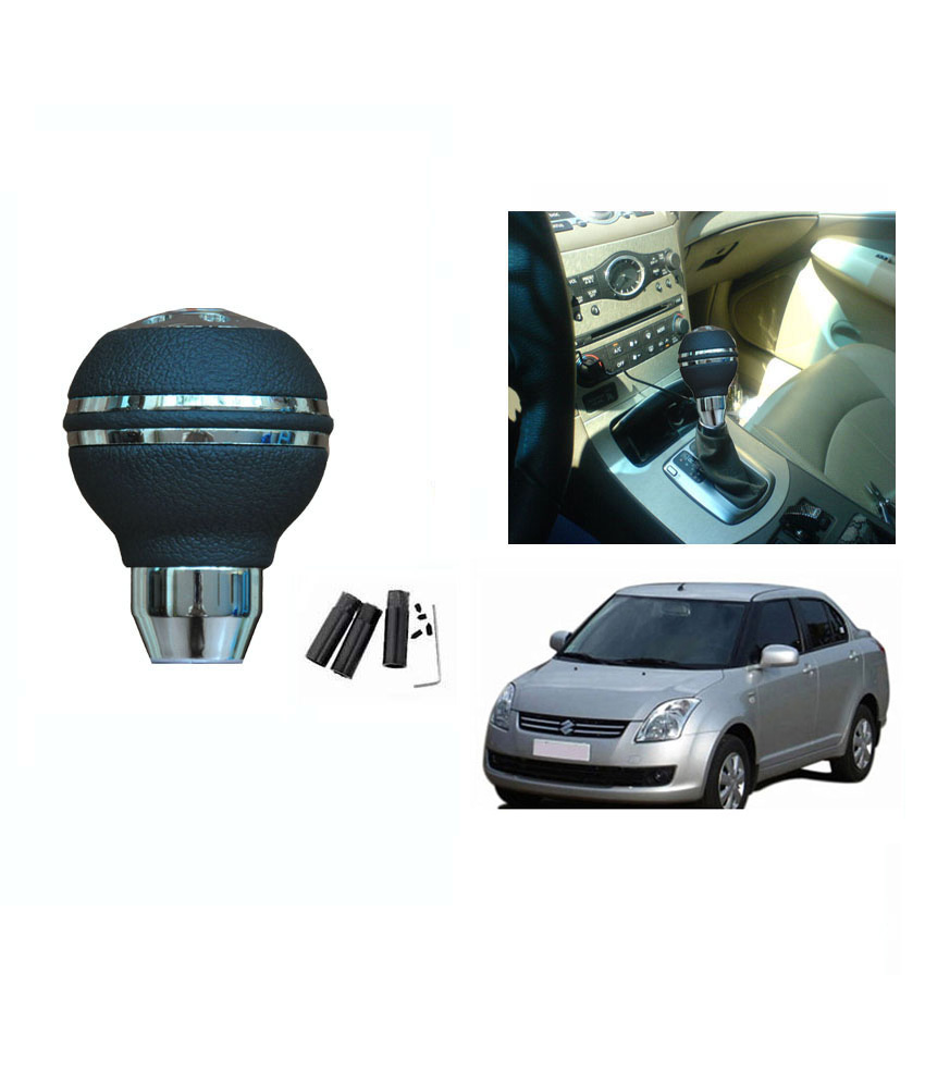 Buy Takecare Car Chrome Finish Black Gear Shift Knob For Maruti Swift