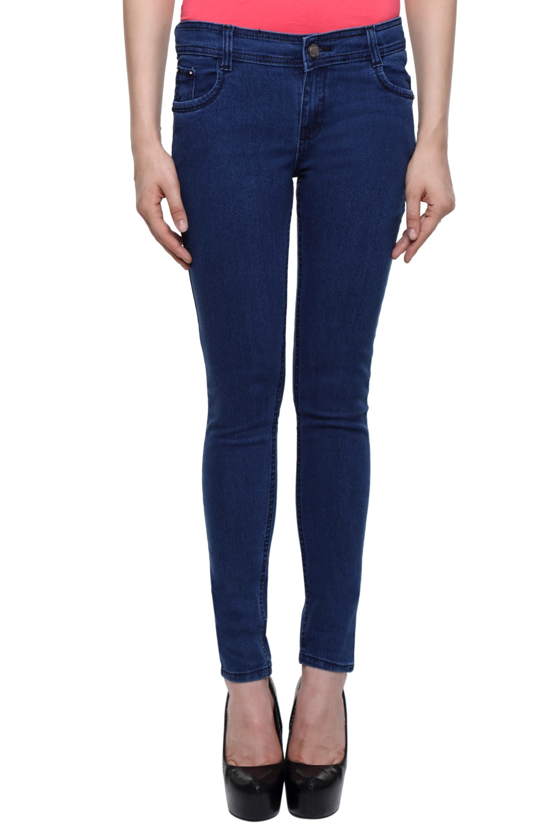 Buy Wajbee Blue Womens Stretchable Jeans Online @ ₹598 from ShopClues