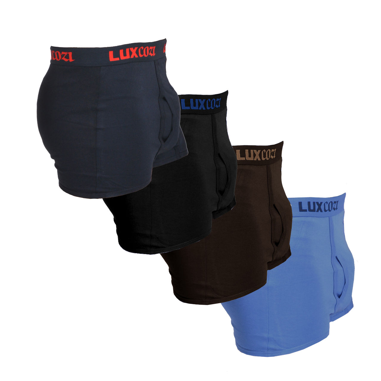 Buy Lux Cozi BIGSHOT Pack of 4 Mens Trunks Online @ ₹496 from ShopClues