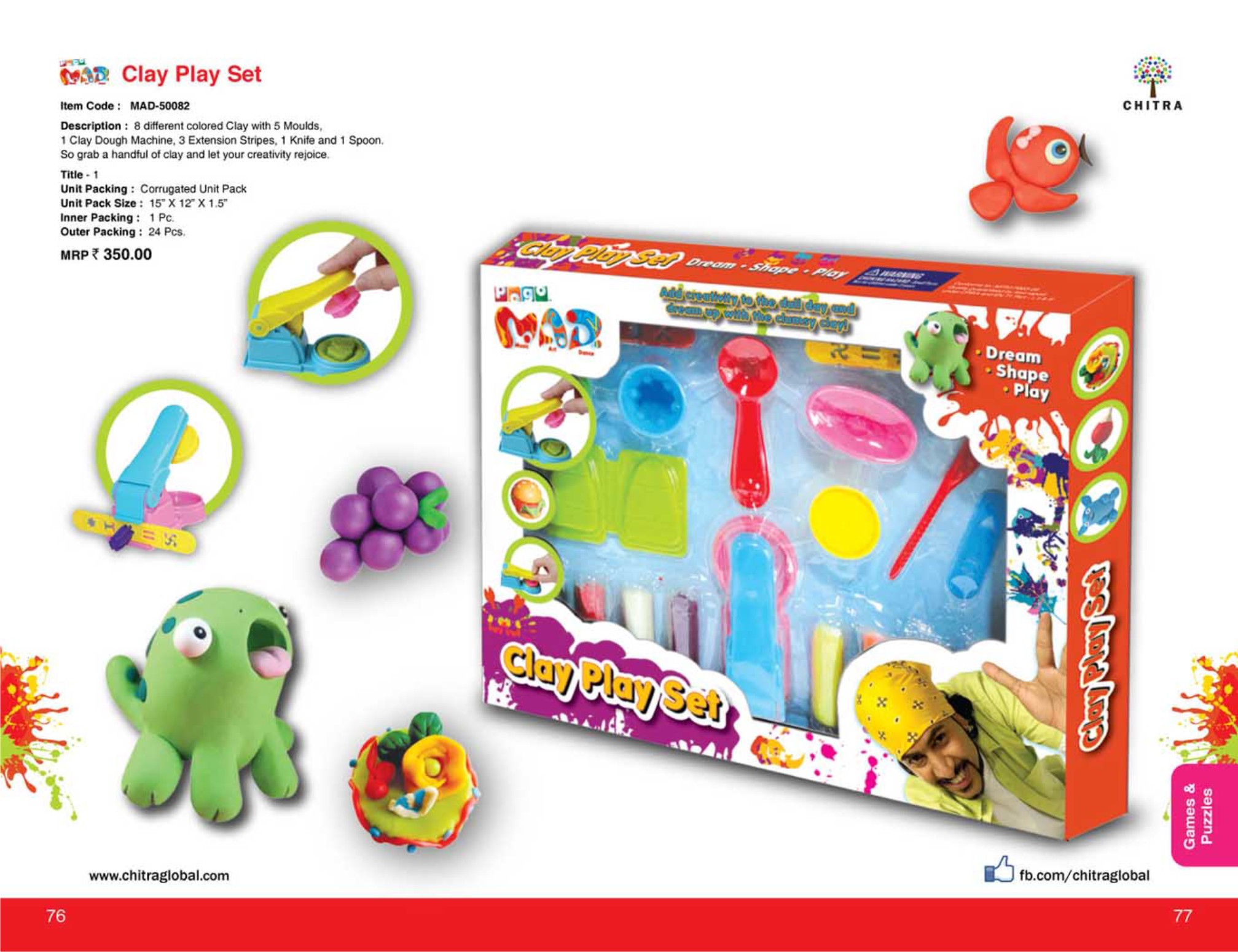 Buy MAD Clay Play Set Online @ ₹295 from ShopClues