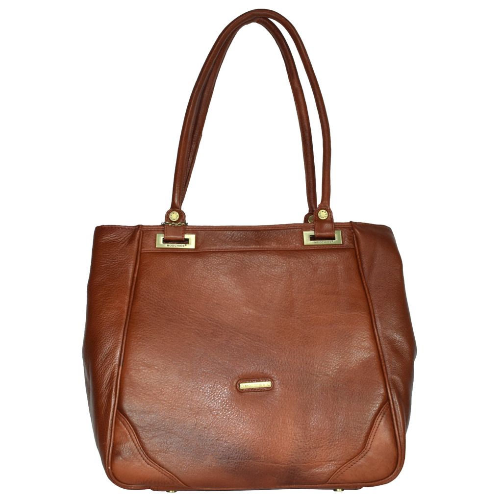 Moochies Ladies Genuine Leather Purse Tan Jazzy