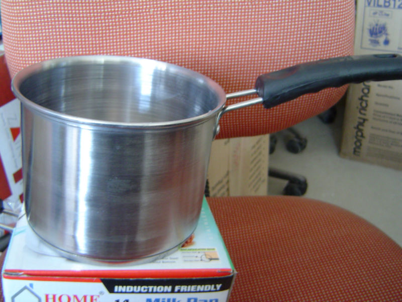 MILK PAN Induction/Gas use High Grade Stainless STEEL Induction 3 layer