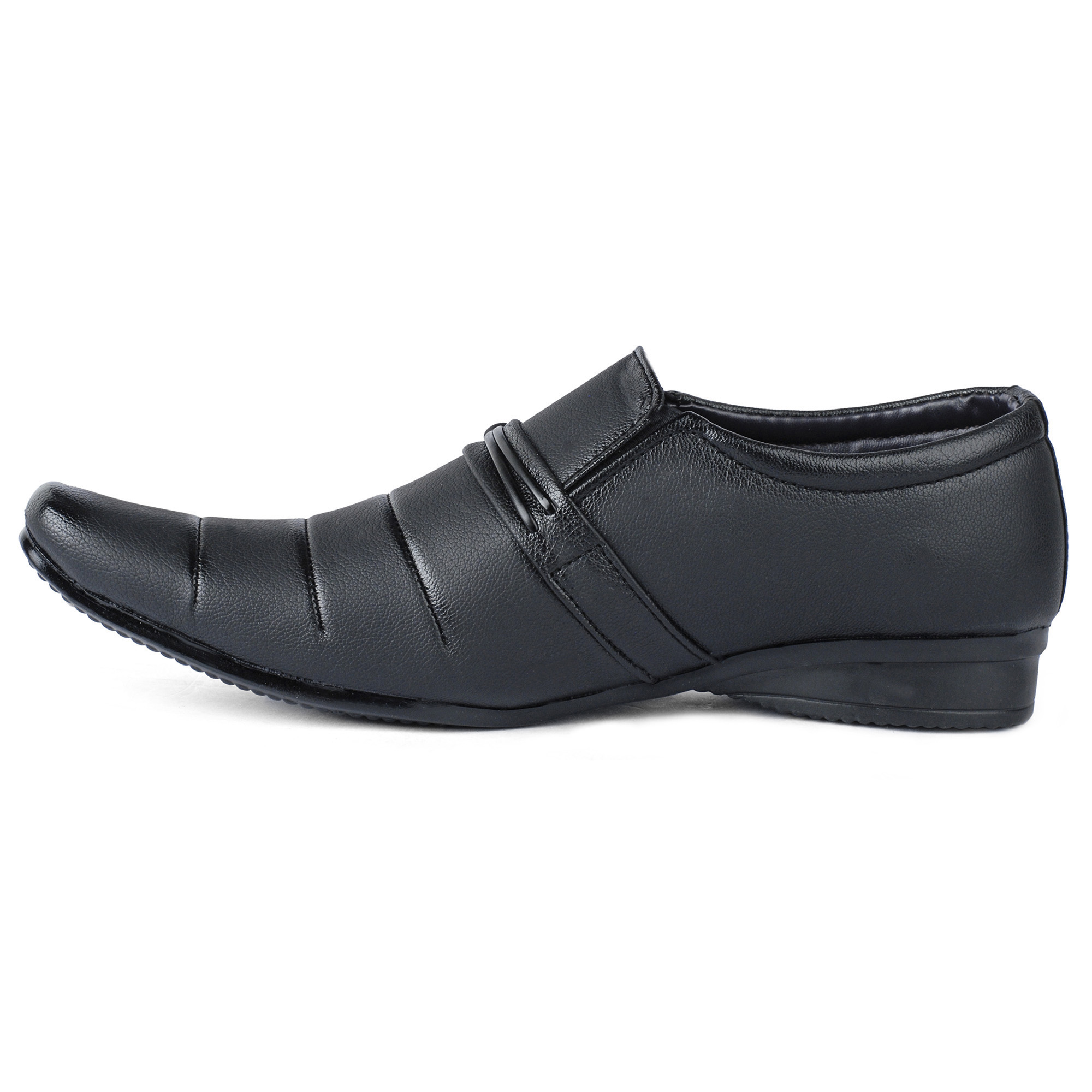 Buy Baaj Men's Black Formal Slip on Shoes - BJ375 Online @ ₹499 from ...