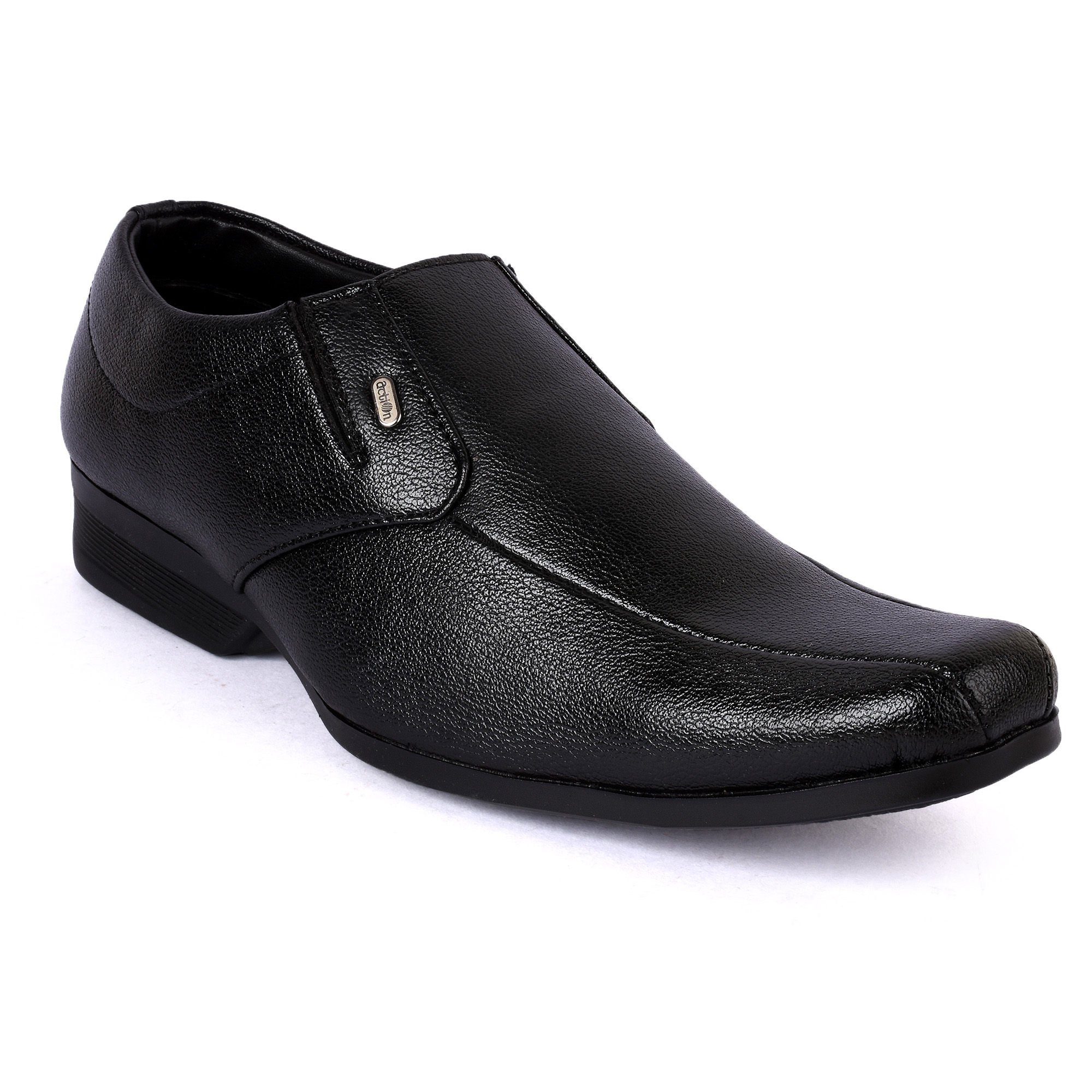 Buy Action-Dotcom MenS Black Formal Slip On Shoes Online @ ₹619 from ...