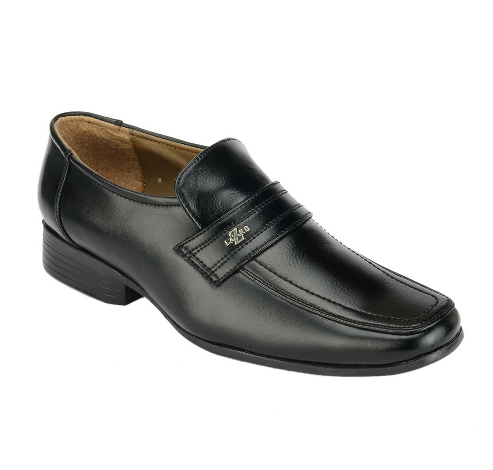 Buy Khadims Lazard Black Slip-on Mens Shoes Online @ ₹1104 from ShopClues