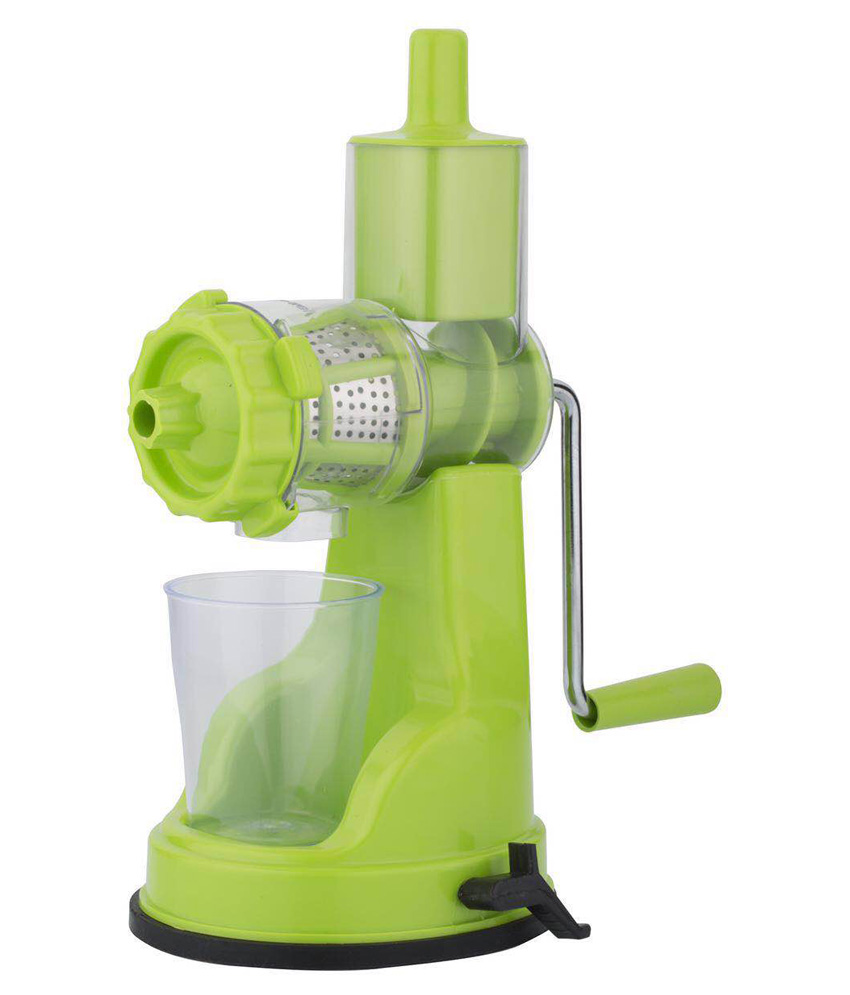 Buy Green Fruit Veg. Plastic Manual Juicer with Steel Handle Online