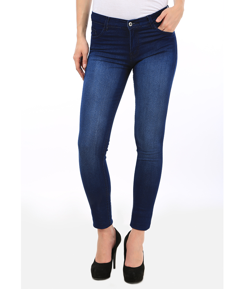 Buy AVE Fashion Wear Women Slim Fit Cottan Lycra Denim Jeans - Pack of ...