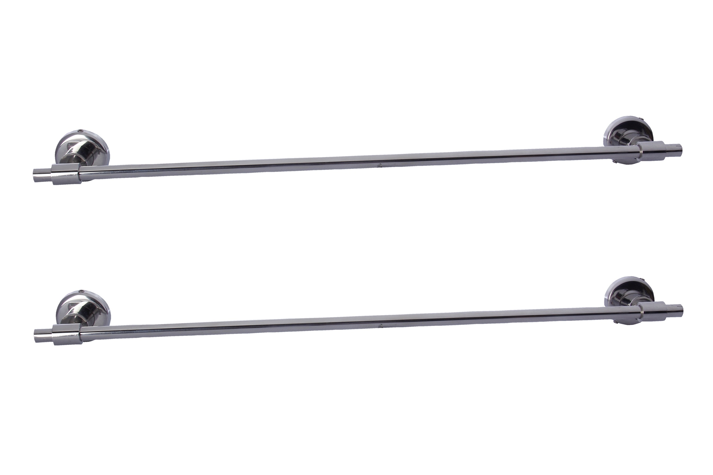 Dolphy Manual Set Of 2 Stainless Steel Bathroom Towel Rod 24 Inch