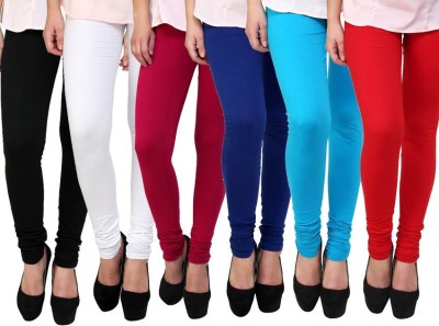 Buy Womens Multicolor Leggings (Pack of 6) Online @ ₹799 from ShopClues