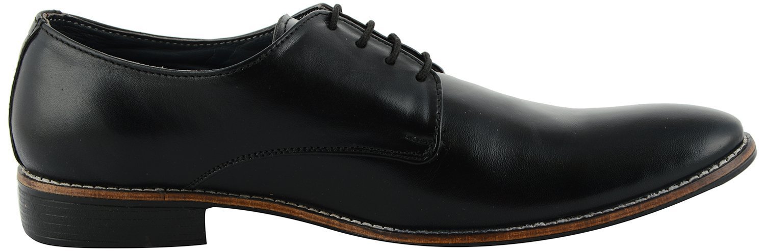 Buy Mens Executive Black Leather Shoes Online @ ₹1450 from ShopClues