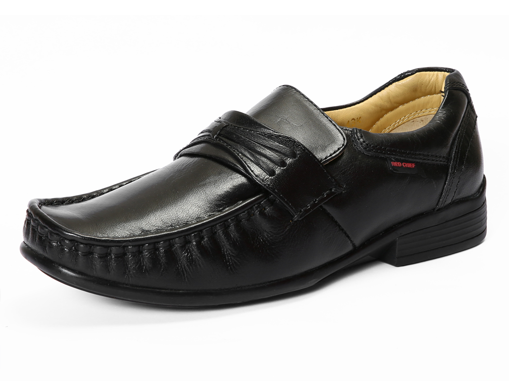 red chief shoes black leather
