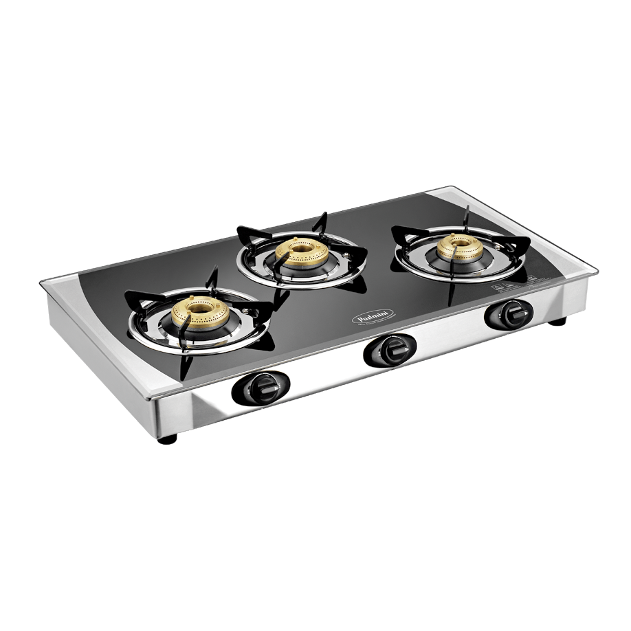 Buy Online Padmini CS3GT Crystal Black Gas Stove