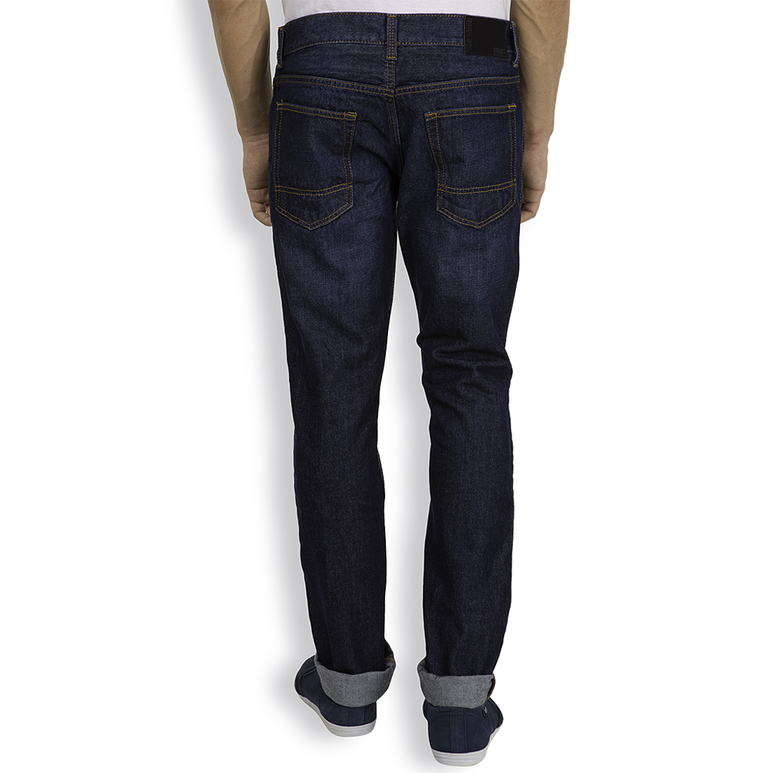 Buy Highlander Navy Blue Slim Fit Mid Rise Men Jeans Online @ ₹699 from ...