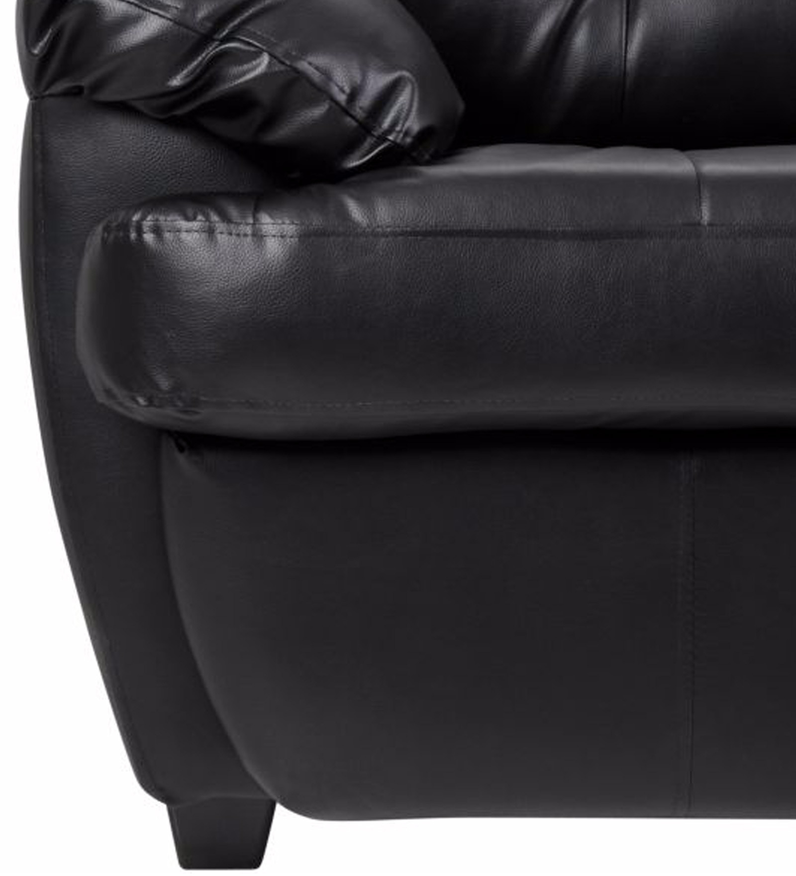 Buy Rosabelle Comfy One Seater Sofa In Black Colour By Fabhomedecor