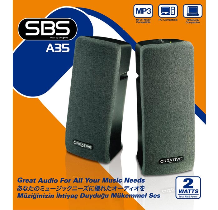 Buy Creative SBS A35 2.0 Speaker System WITH 1YEAR WARRANTY Online ...