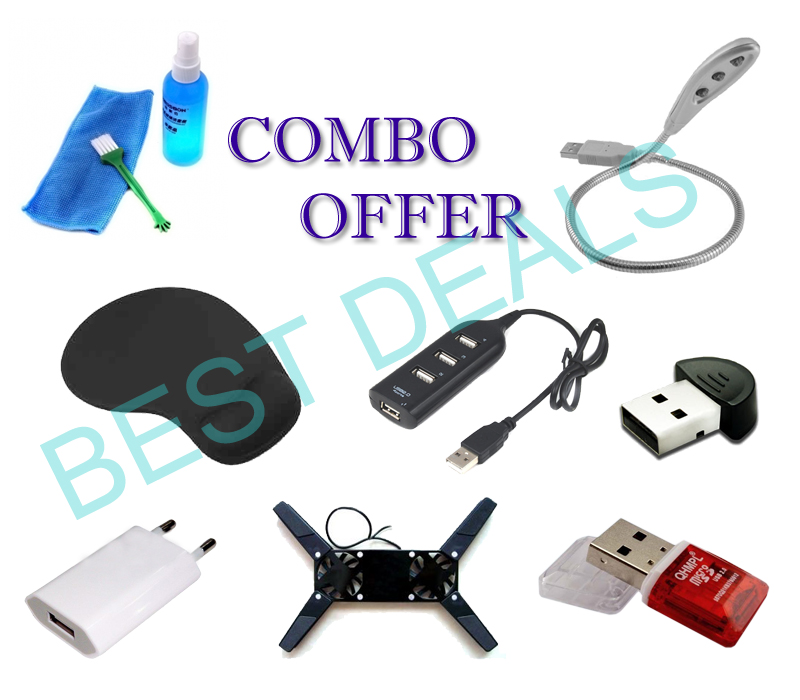 Buy Computer Accessories 8 in 1 Combo (Deal Price Offer) Online ₹590