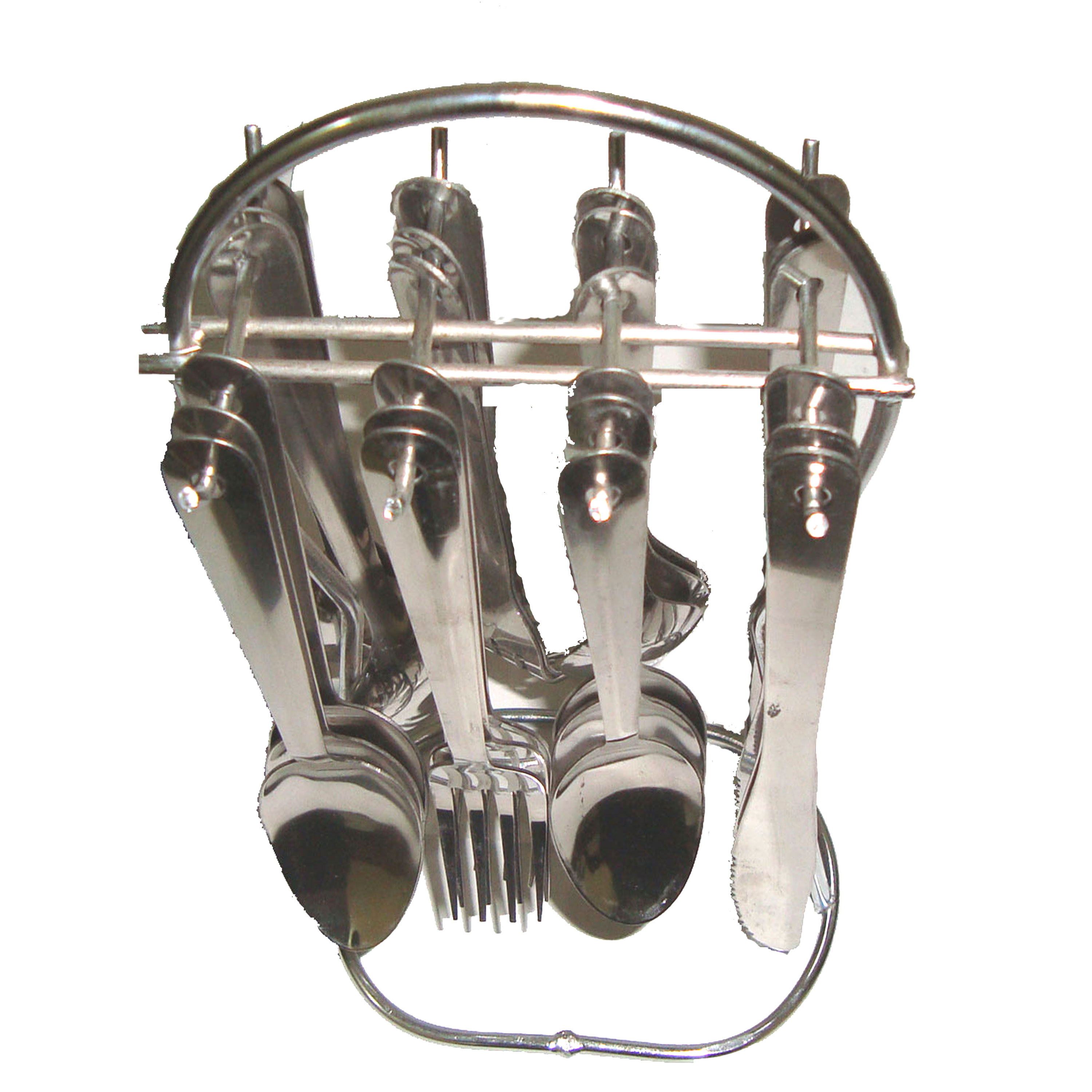 Buy 24 Pcs. Cutlery Set With Stand Online ₹400 from ShopClues