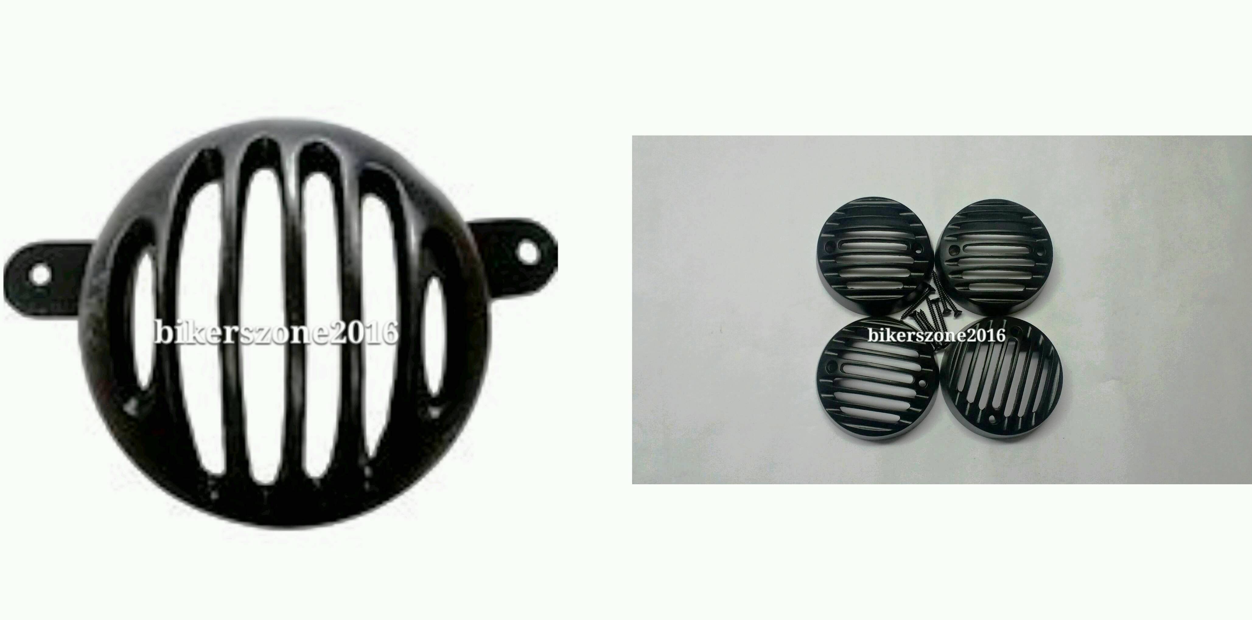 Buy HEAVY BLACK TAIL LIGHT GRILL+INDICATOR GRILL FOR ENFIELD BULLET ...
