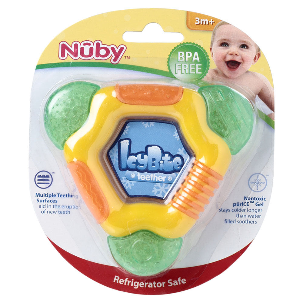 Buy Nuby Ice gel Triangle training teether Online ₹250 from ShopClues