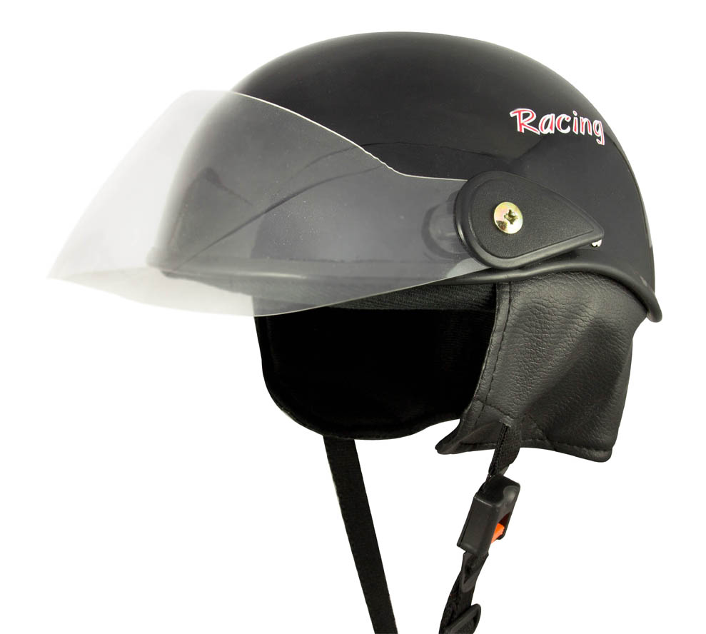 Buy Racing Master Scooty Helmet (Glossy Black) Online ₹645 from ShopClues