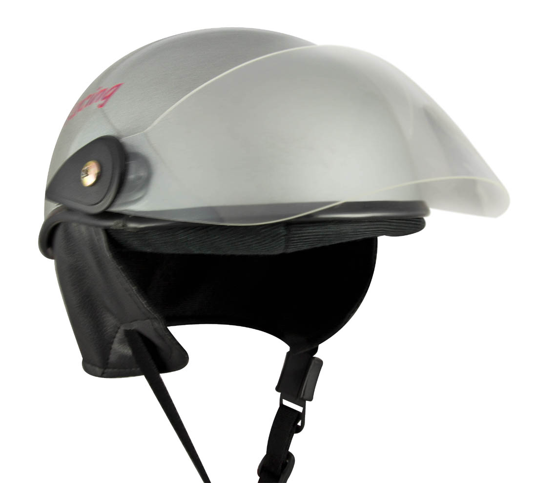 Buy Racing Master Scooty Helmet (Glossy Silver) Online ₹645 from