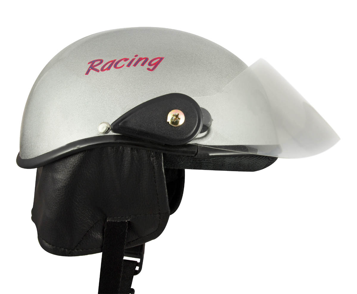 Buy Racing Master Scooty Helmet (Glossy Silver) Online ₹645 from