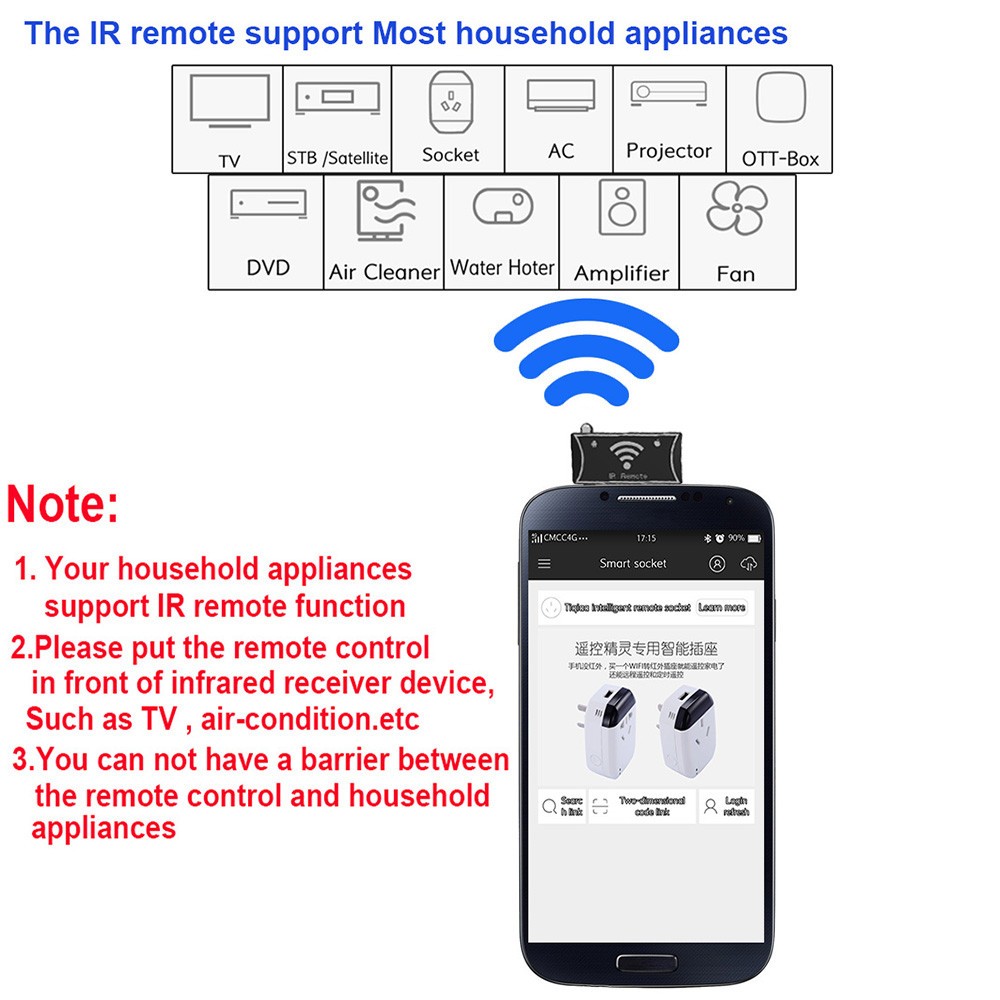 Buy Universal 3.5mm Audio Mobile Smart IR Remote Controller IR blaster remote control for
