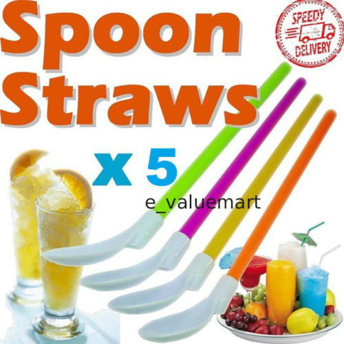2in1 Straw Spoons Cocktail Party Slush Drinks Spirits In India Shopclues Online