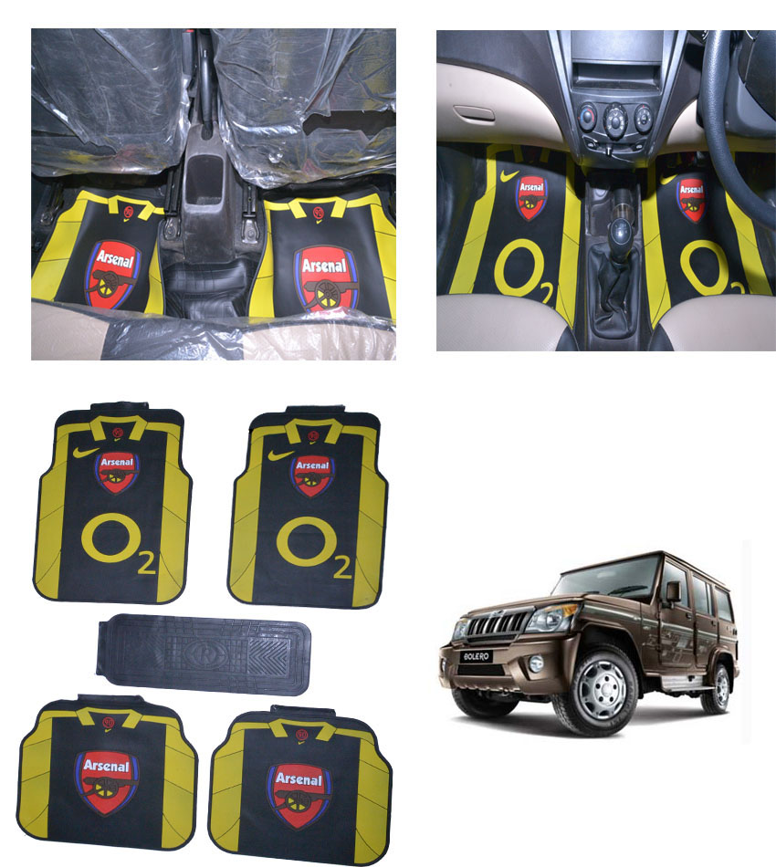 Buy ARSENAL CAR RUBBER FLOOR MAT FOR MAHINDRA BOLERO 2011 TYPE-3 Online ...