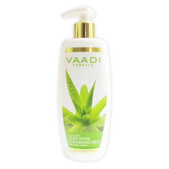 Buy Vaadi Herbals Aloevera Deep Pore Cleansing Milk With Lemon Extract ...