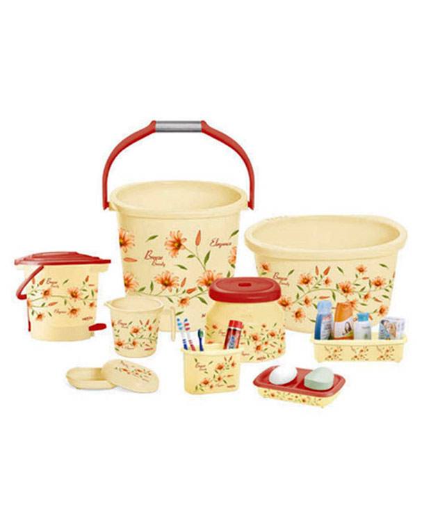 Buy Milton Senior Elegance Protex Bucket (9 Pcs Set) Online ₹1558 from ShopClues