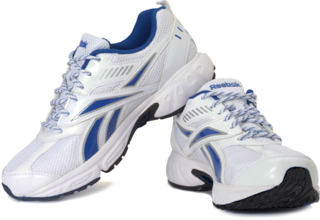 reebok classic white with blue sole