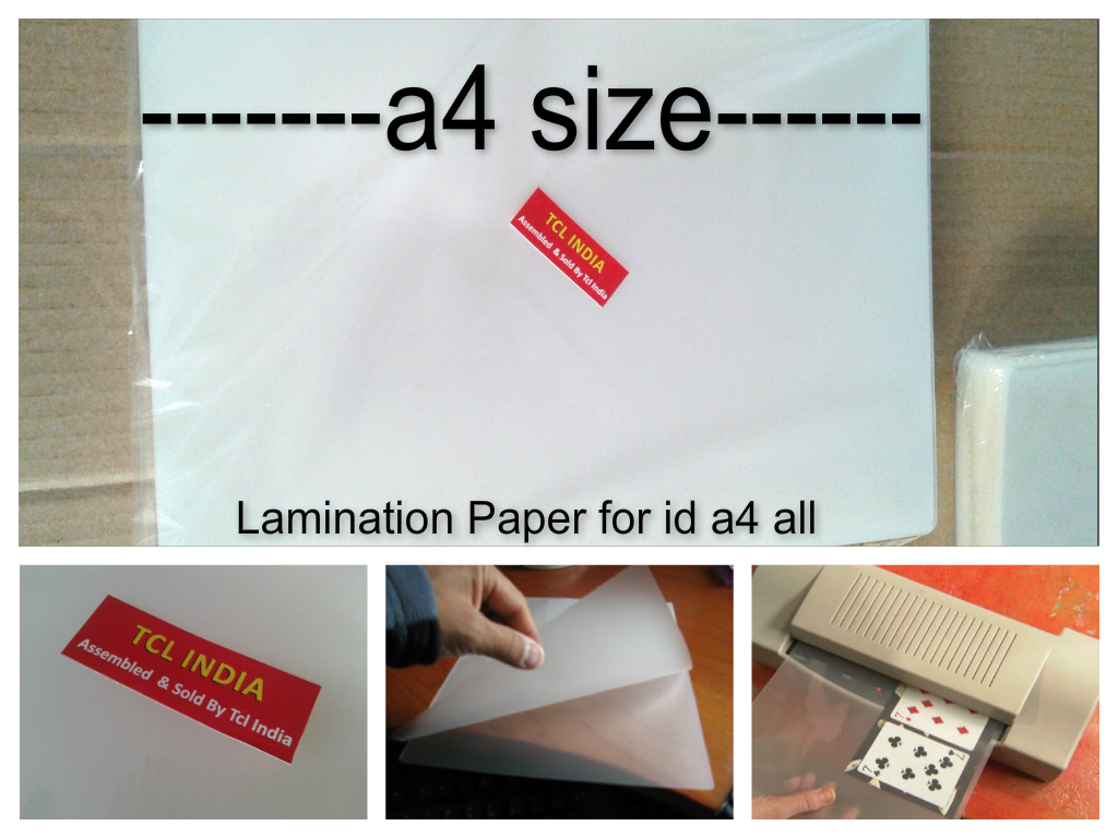 Buy Lamination Paper Lamination Sheet Films Pouch Document A4 Big