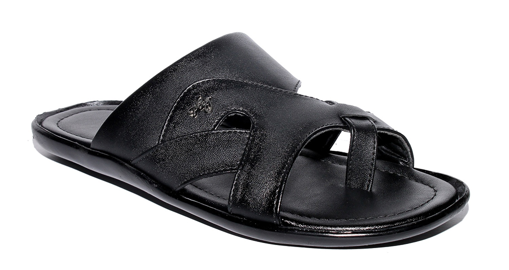 Buy Mens office Chappals black color Online @ ₹300 from ShopClues