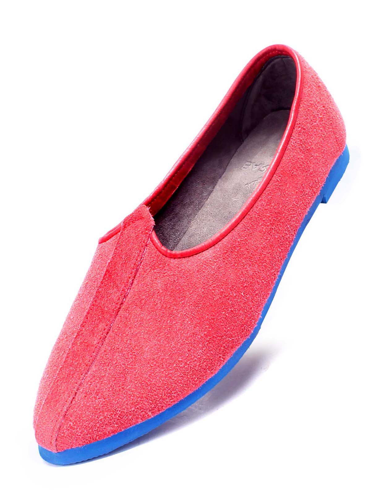 Red Suede Jalsa Jutti For Men