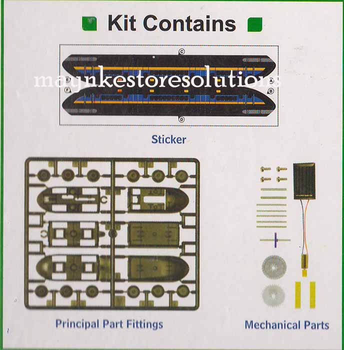 Buy Science Kit Solar Powered Toy Train DIY educational Easy to build