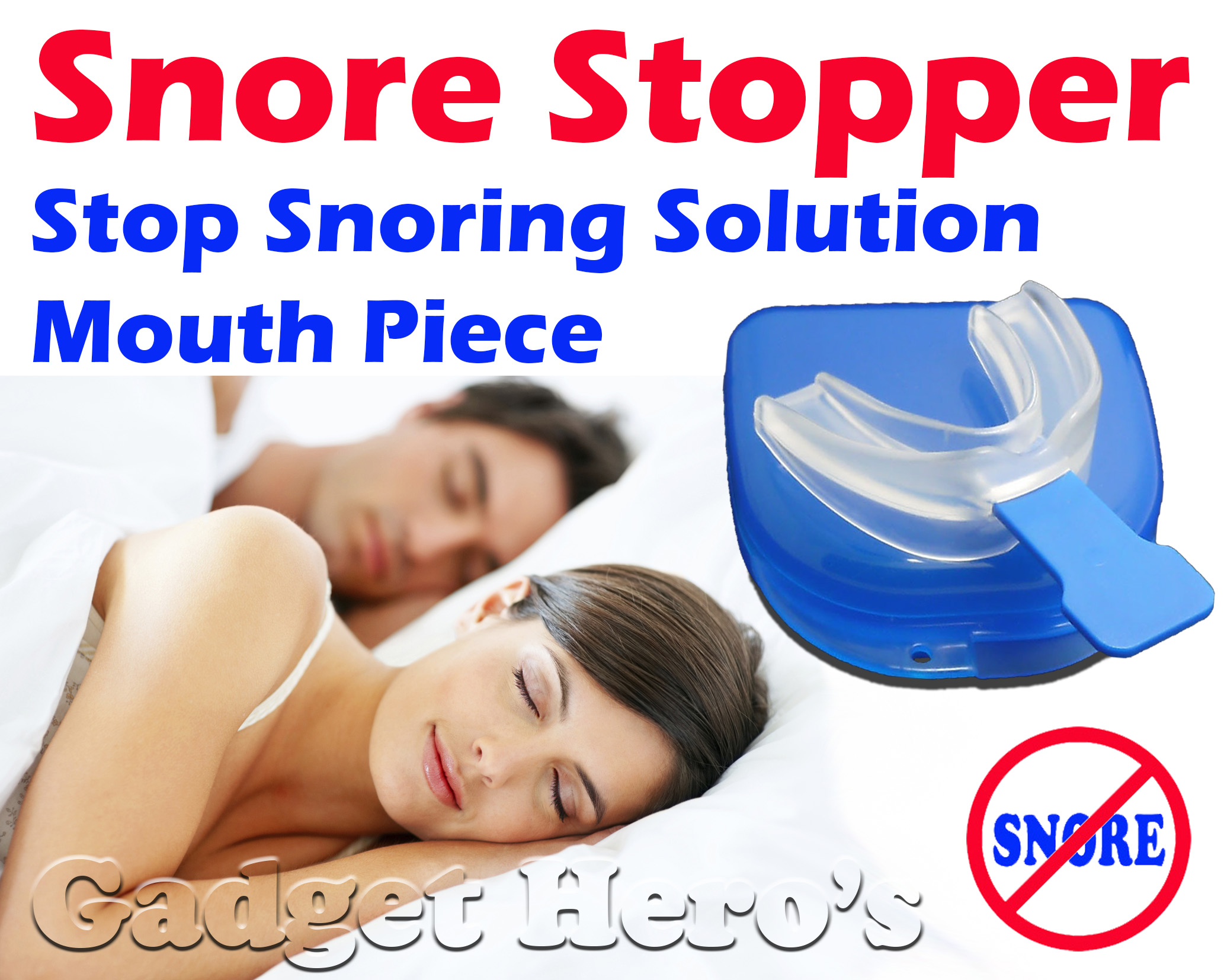 Buy Gadget Heros Snore Stopper Sleep Apnea Help Aid, Food Grade EVA