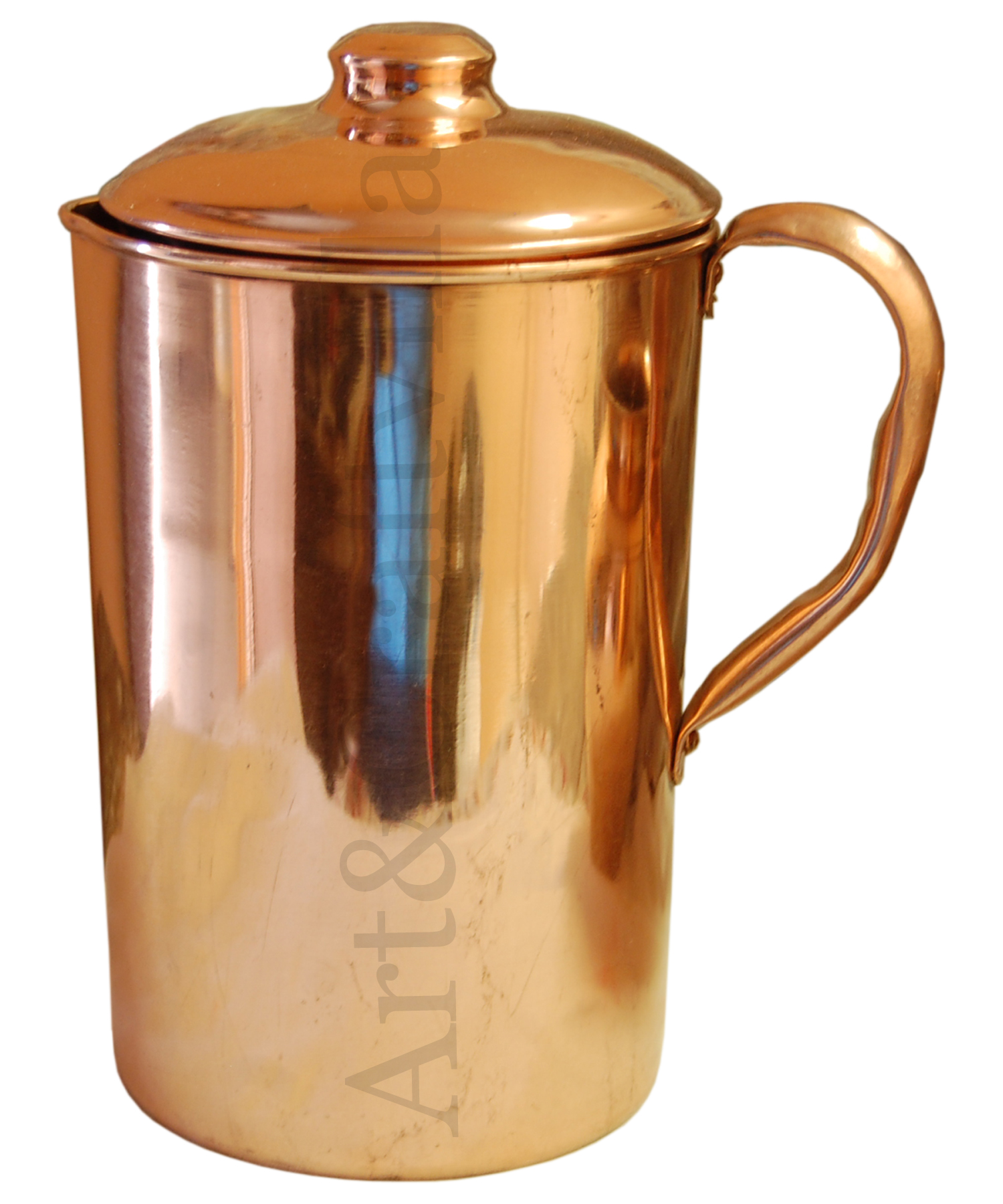 Buy Artandcraftvilla Handmade Pure Copper Water Jug Pitcher 1600 ML for