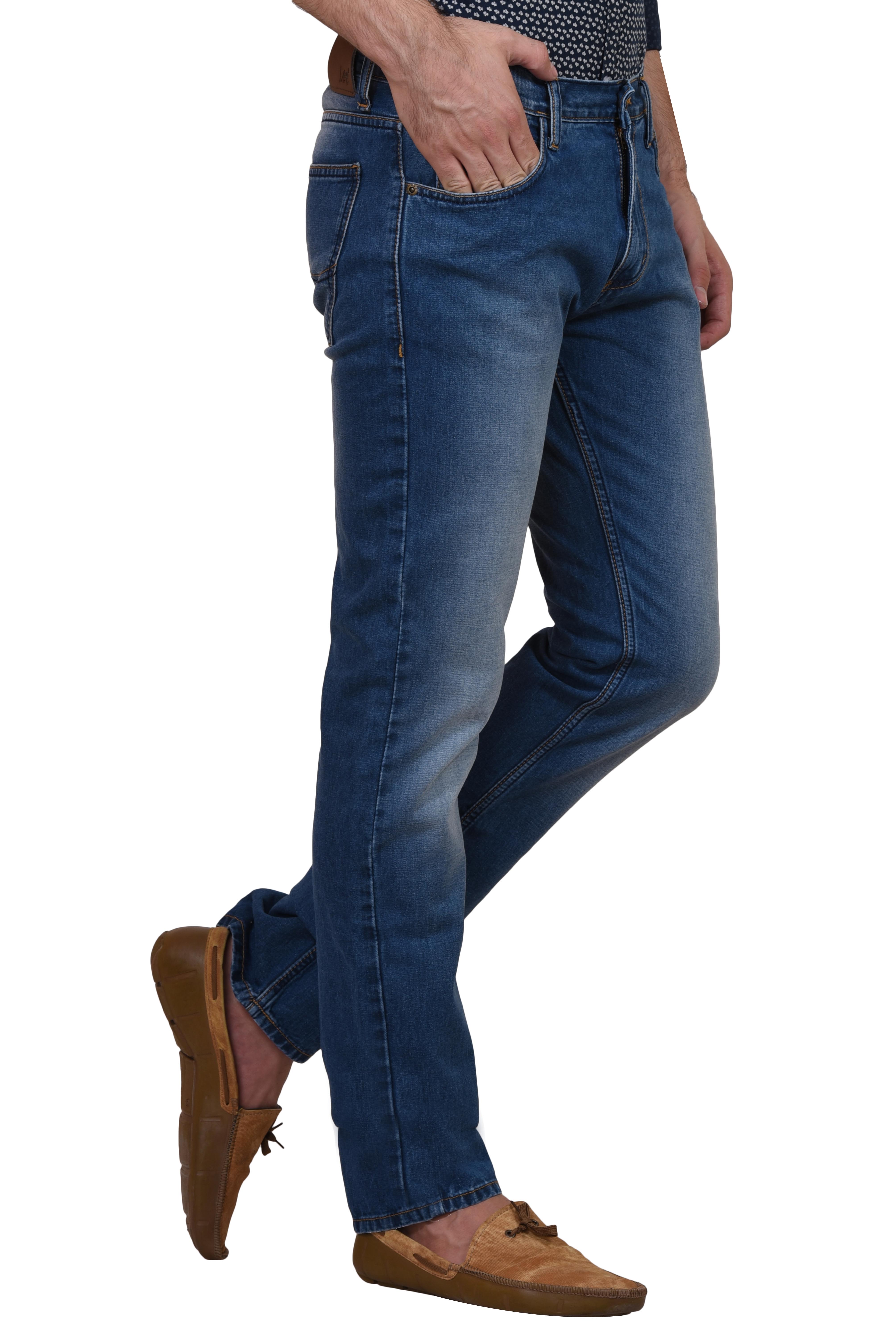 Buy Lee Navy Blue Slim Fit Mid Rise Mens Jeans Online @ ₹1379 from ...