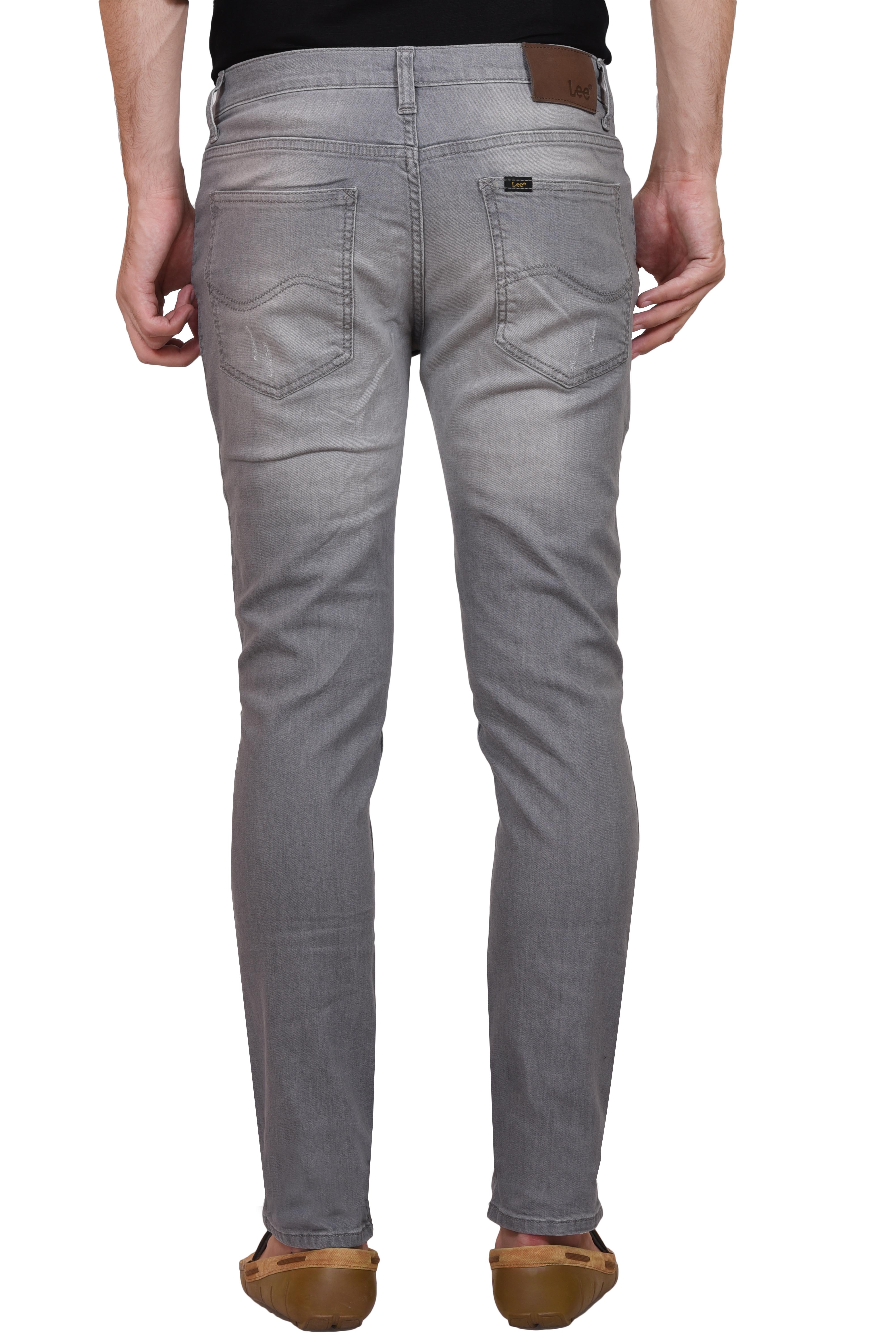 Buy Lee Men's Gray Skinny Fit Jeans Online @ ₹1379 from ShopClues