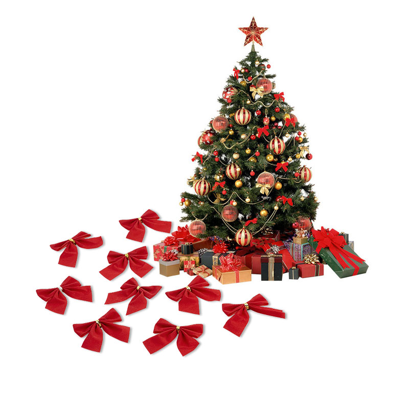 Buy Futaba Christmas Tree Ornaments Xmas Bowknot Tree Hanging Decor ...