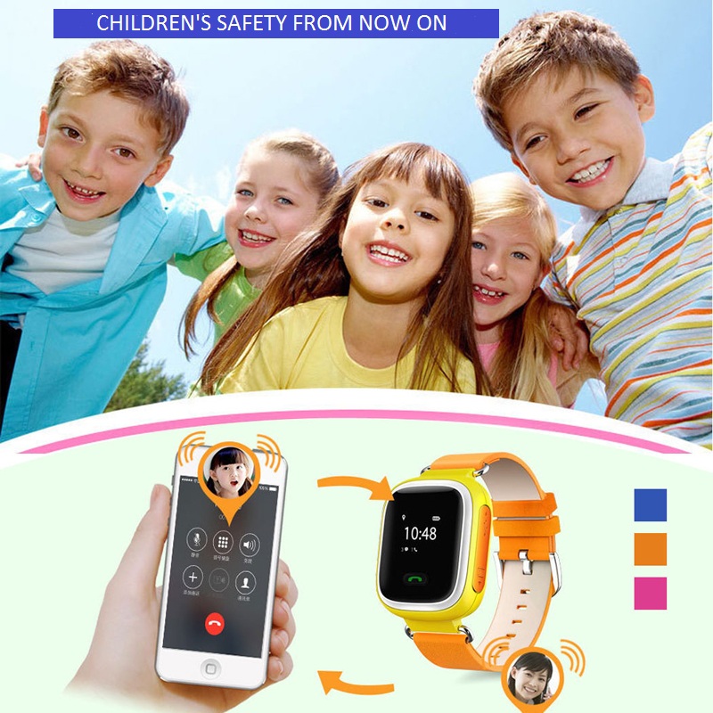 Buy children safety wrist watch gps tracking device for kids A3 cell ...