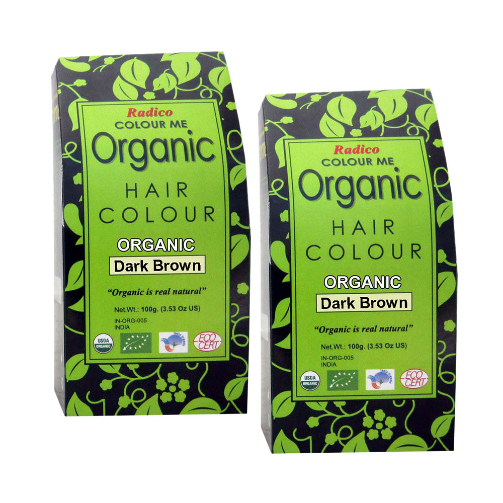 Buy Radico Colour Me Organic Dark Brown Hair Colour 100g (Set of 2