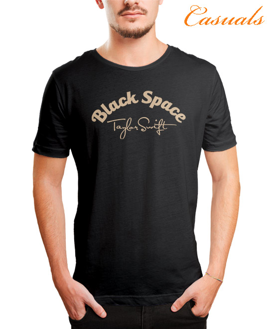 Buy Taylor Swift Blank Space Royal Nesher Black Printed T-shirt Online 