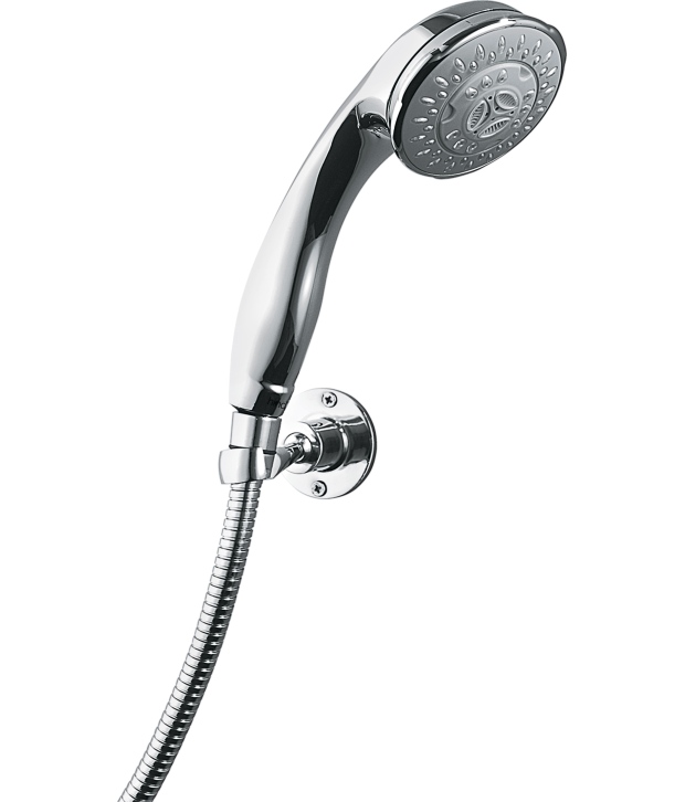 Buy Hindware 5 Flow Hand Shower and CP Flex Tube with Hook 1.5 m