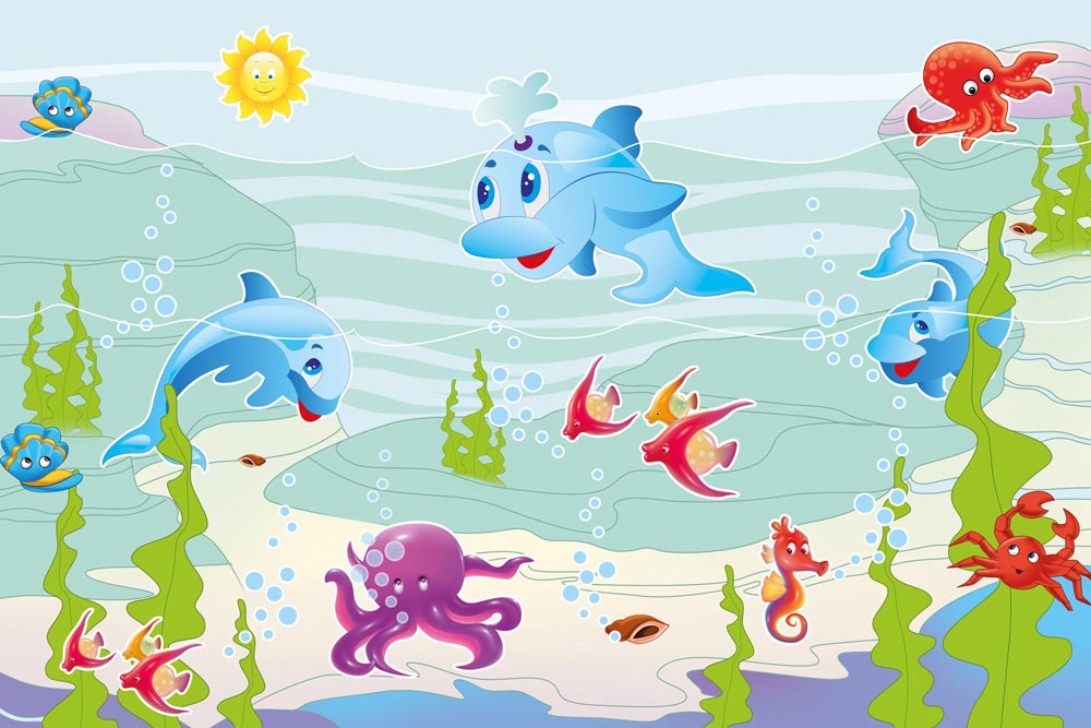 Buy Walls and Murals Underwater Adventures Ocean Peel and Stick
