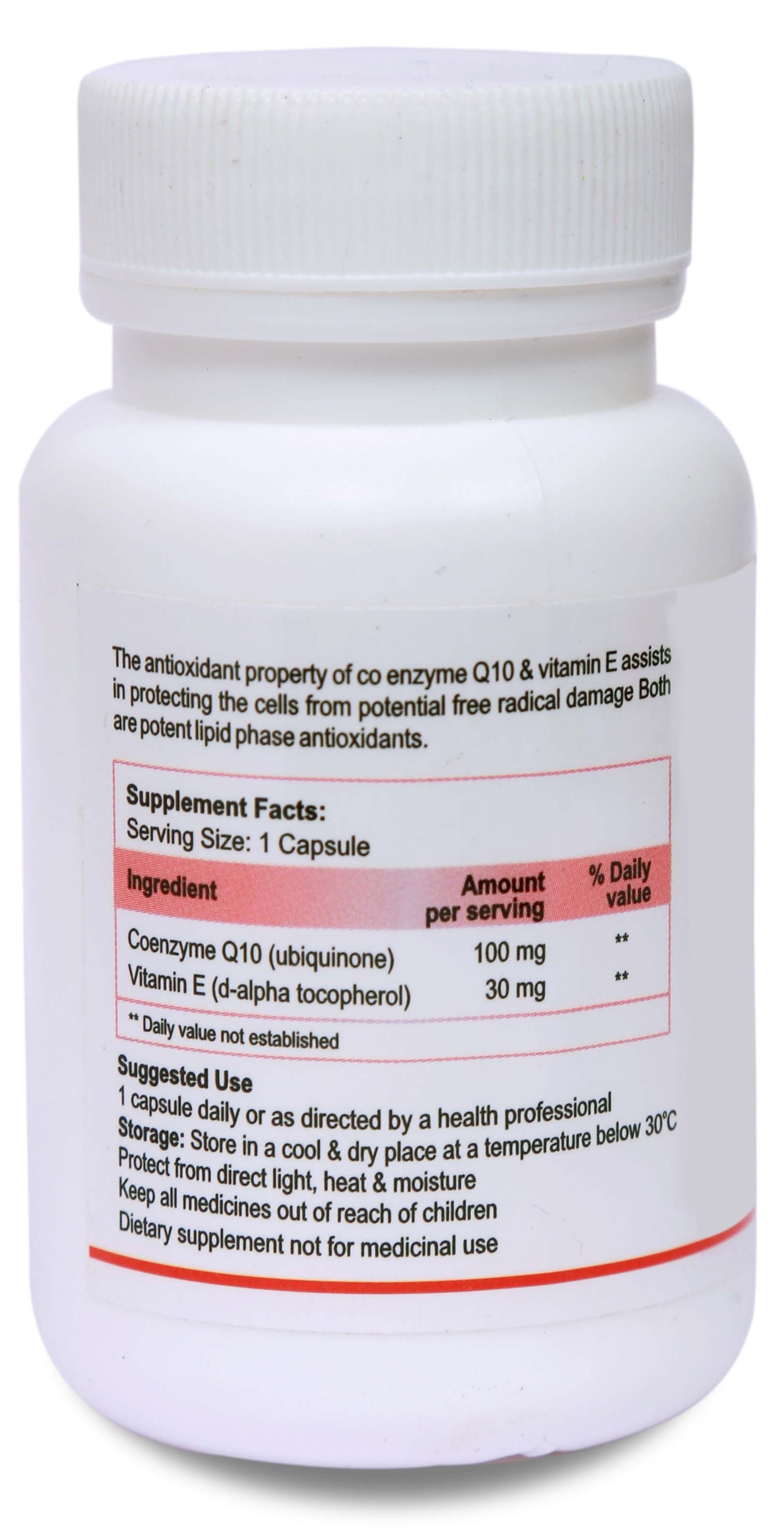 Buy Biotrex CoQ10E Dietary Supplement 100mg, Coenzyme Q10 and