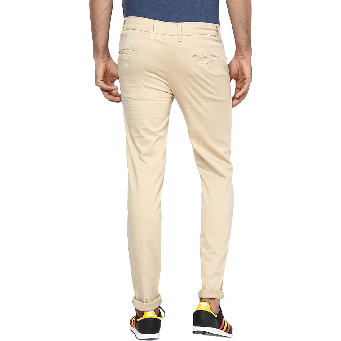 Buy Inspire Beige Slim Casual Chinos Online @ ₹629 from ShopClues